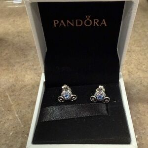 Pandora Disney Cinderella Pumpkin Coach Earrings